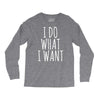 i do what i want Long Sleeve Shirts