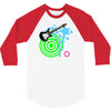guitar retro music 3/4 Sleeve Shirt