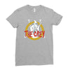 the grey Ladies Fitted T-Shirt