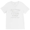 strong woman V-Neck Tee
