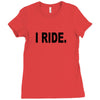 i ride Ladies Fitted T-Shirt
