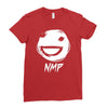 white nmp Ladies Fitted T-Shirt