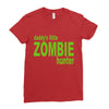 daddy's little zombie hunter Ladies Fitted T-Shirt