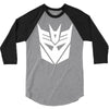 deceptacons logo printed 3/4 Sleeve Shirt