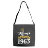 kings are born in 1963 Adjustable Strap Totes