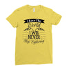 i love the world i will never stop exploring Ladies Fitted T-Shirt
