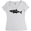 Grandma Shark Women's Triblend Scoop T-shirt