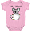 my puns are Baby Bodysuit