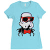 hipster trooper Ladies Fitted T-Shirt