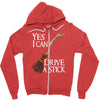 yes i can drive stick Zipper Hoodie