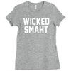 wicked smaht funny Ladies Fitted T-Shirt