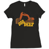 dig deep gold rush Ladies Fitted T-Shirt