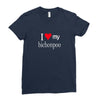 i love my bichonpoo Ladies Fitted T-Shirt