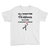all i want for christmas is a cure carcinoid cancer Youth Tee