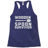 wooden spoon survivor Racerback Tank