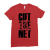 cut the net Ladies Fitted T-Shirt
