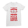 horror movies, pizza and beer Ladies Fitted T-Shirt