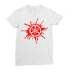 red logo Ladies Fitted T-Shirt