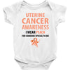wear peach for uterine cancer Baby Bodysuit