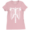 halloween skeleton Ladies Fitted T-Shirt