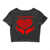 autism mom my heart Crop Top