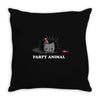 party animal Throw Pillow