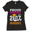 Class of 2017 Proud Grandma Graduation Ladies Fitted T-Shirt
