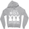 little miss cottontail cute bunny easter Zipper Hoodie