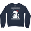 big trex santa ugly christmas Crewneck Sweatshirt