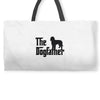 the dogfather labradoodle Weekender Totes