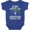 alien abductee survivor tour ufo nerd geek comic funny Baby Bodysuit