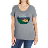 Way Down We Go Ladies Curvy T-Shirt