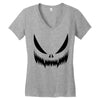 pumpkin face Women's V-Neck T-Shirt