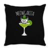 meowgarita Throw Pillow