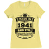 Made In 1941 And Still Awesome Ladies Fitted T-Shirt