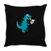 everyone loves marshmallow Throw Pillow