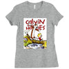 calvin hobbes Ladies Fitted T-Shirt