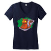 pizza cat Women's V-Neck T-Shirt