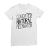 educated, natural, melanated Ladies Fitted T-Shirt
