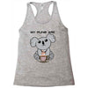 my puns are Racerback Tank
