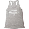 Suck my balls mate Racerback Tank