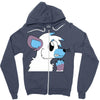 arctic fox adopt Zipper Hoodie