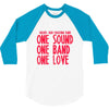 walker high marching band one sound one band one love 3/4 Sleeve Shirt