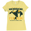 mordor fun run Ladies Fitted T-Shirt