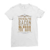 bacon2 Ladies Fitted T-Shirt