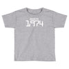 made in 1974 birthday celebration funny retro Toddler T-shirt