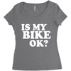 is my bike ok Women's Triblend Scoop T-shirt