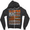 Scorpios Difficult Ones To Understand Zodiac Zipper Hoodie