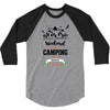 Weekend Forecast Camping With A Chance Of Drinking 3/4 Sleeve Shirt