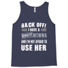 Back Off Crazy Momma Afraid To Use Her Tank Top